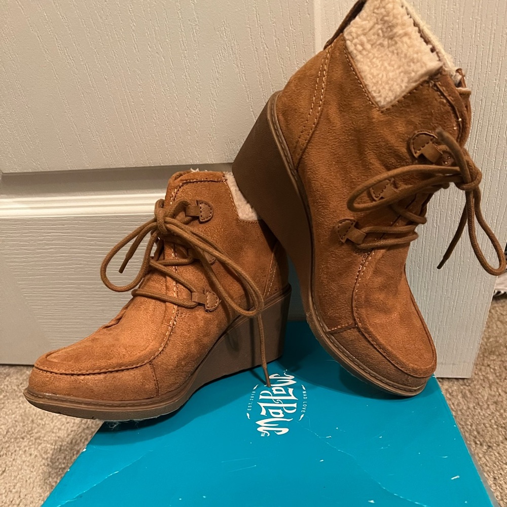 Mad Love Fall Wedge Booties